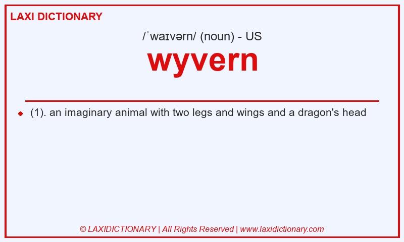 Definition wyvern in American English