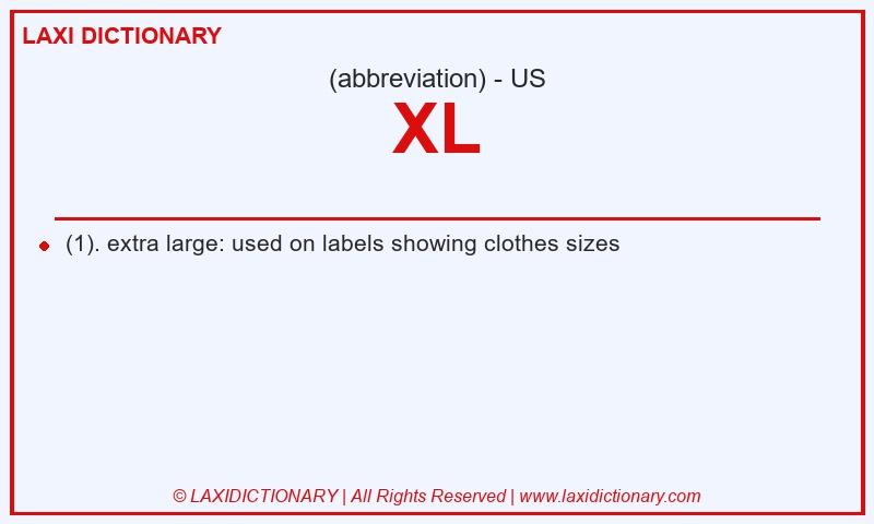 Definition XL in American English