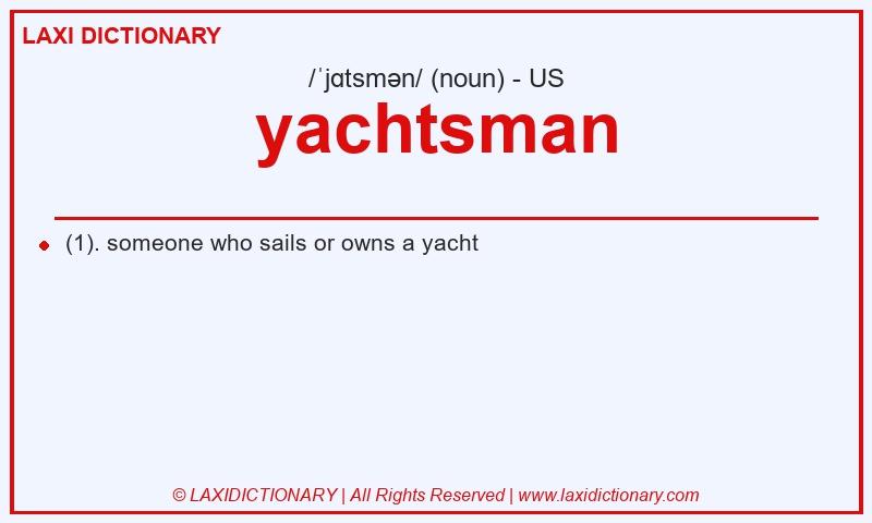 Definition yachtsman in American English