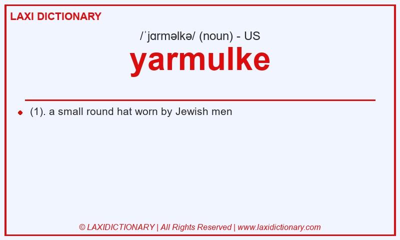 Definition yarmulke in American English