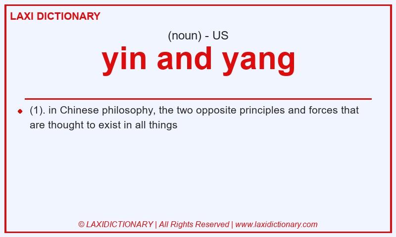 Definition yin and yang in American English