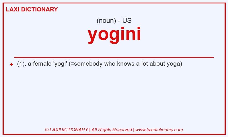 Definition yogini in American English