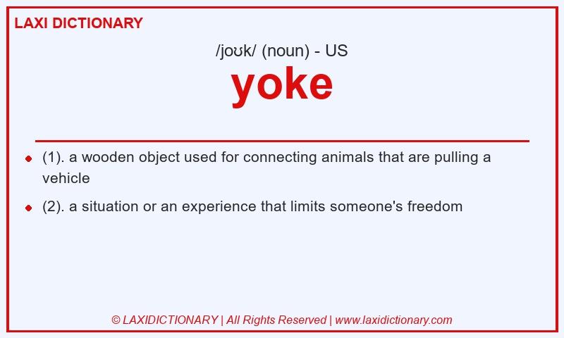 Definition yoke in American English