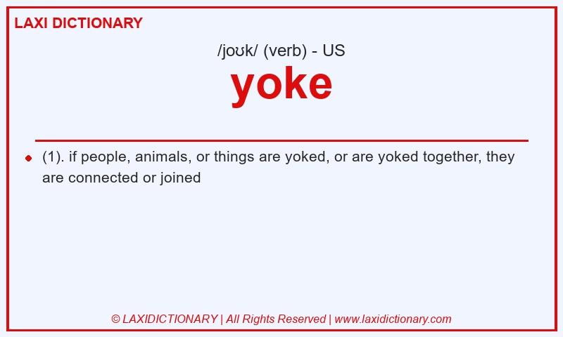 Definition yoke in American English