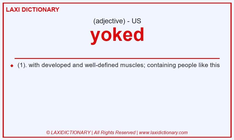 Definition yoked in American English