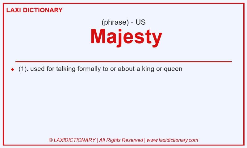 Definition Majesty in American English