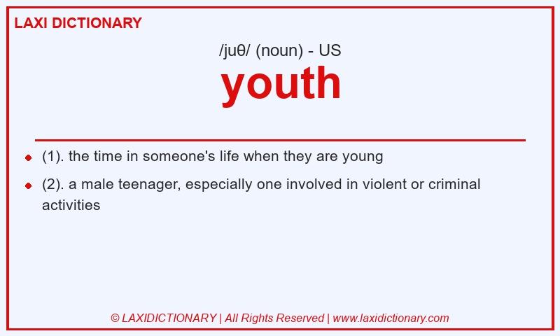 Definition youth in American English