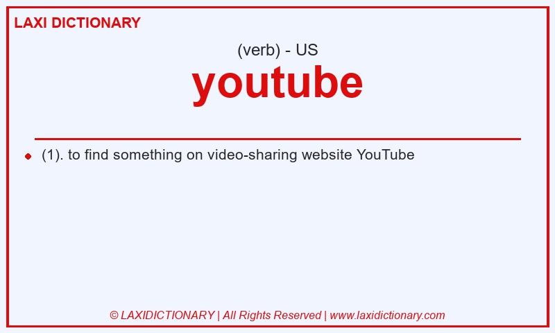 Definition youtube in American English