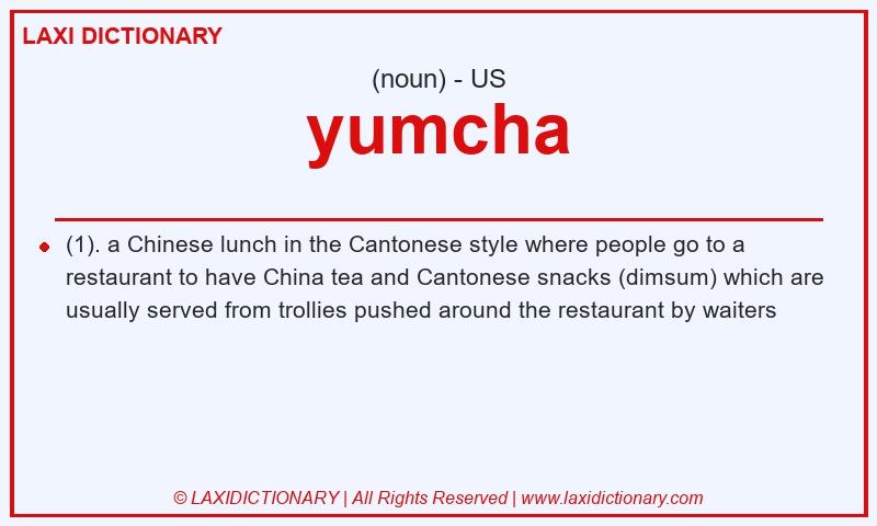 Definition yumcha in American English