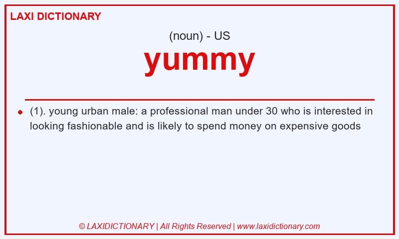 Definition yummy in American English