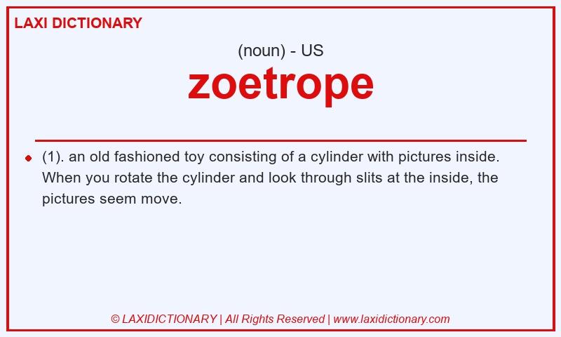 Definition zoetrope in American English