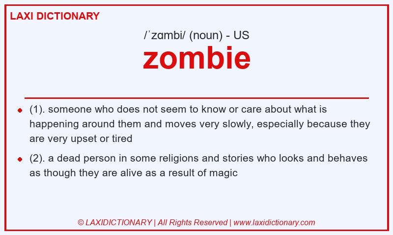 Definition zombie in American English