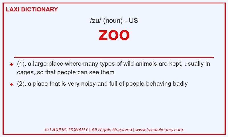 Definition zoo in American English