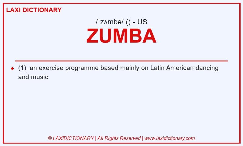 Definition ZUMBA in American English