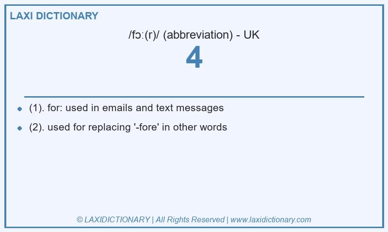 Definition 4 in British English