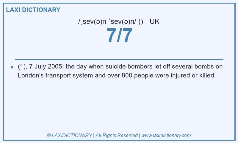Definition 7/7 in British English