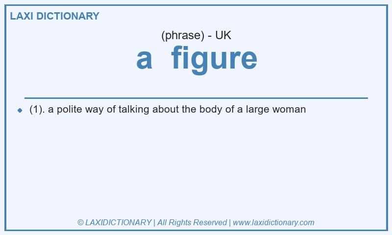 Definition a figure in British English