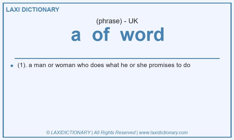 Definition a of word in British English