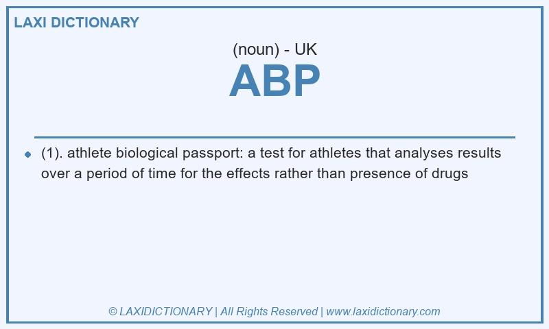 Definition ABP in British English