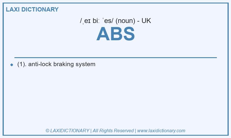 Definition ABS in British English