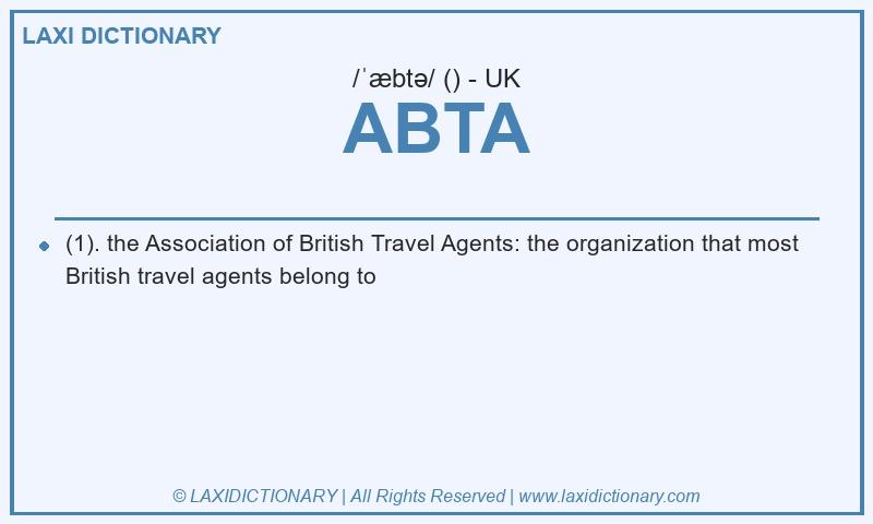 Definition ABTA in British English