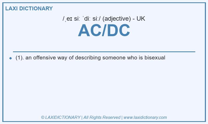Definition AC/DC in British English
