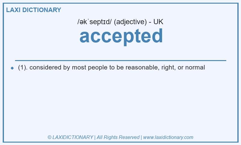 Definition accepted in British English