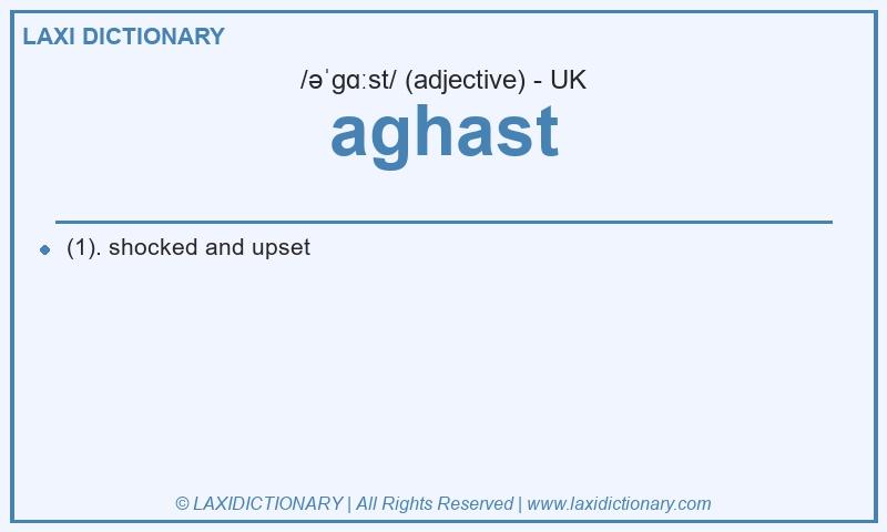 Definition aghast in British English