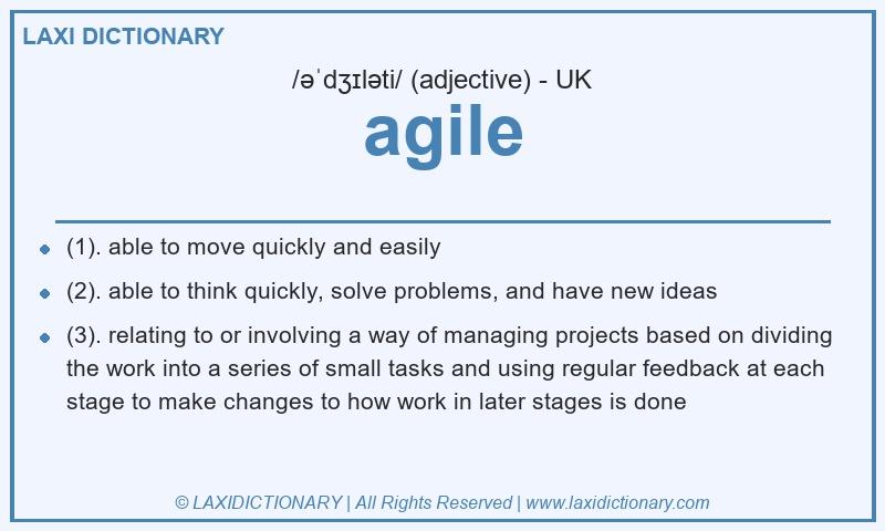 Definition agile in British English