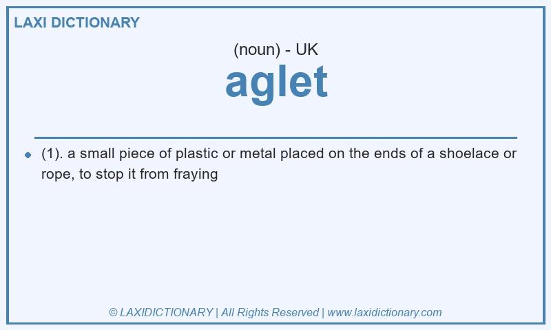 Definition aglet in British English