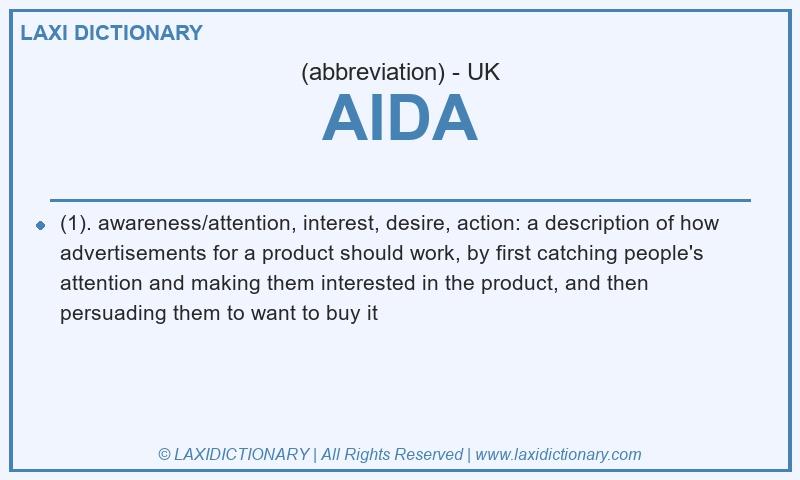 Definition AIDA in British English