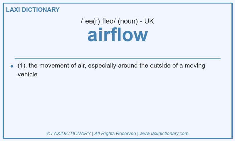 Definition airflow in British English
