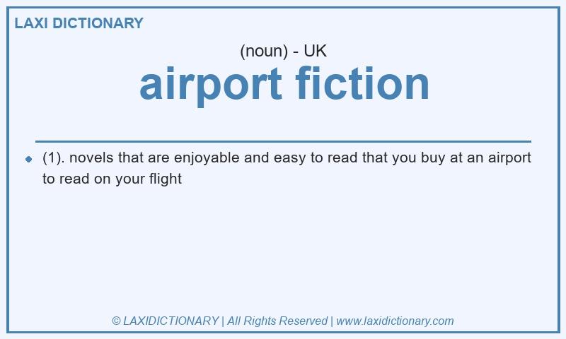 Definition airport fiction in British English