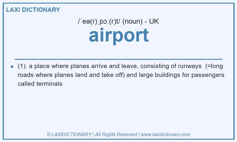 Definition airport in British English