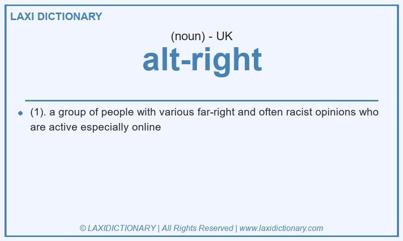 Definition alt-right in British English