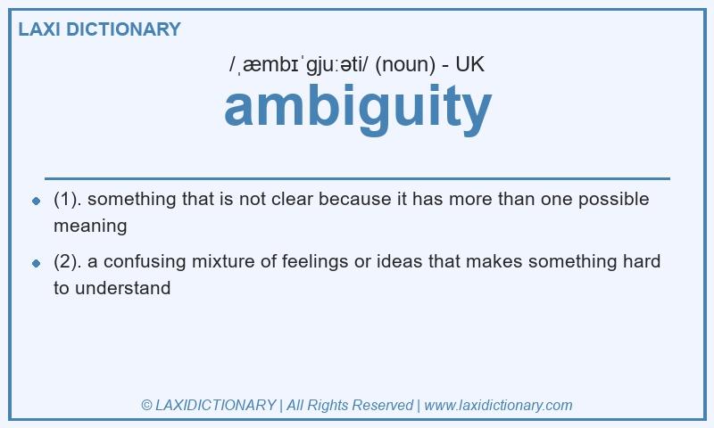 Definition ambiguity in British English