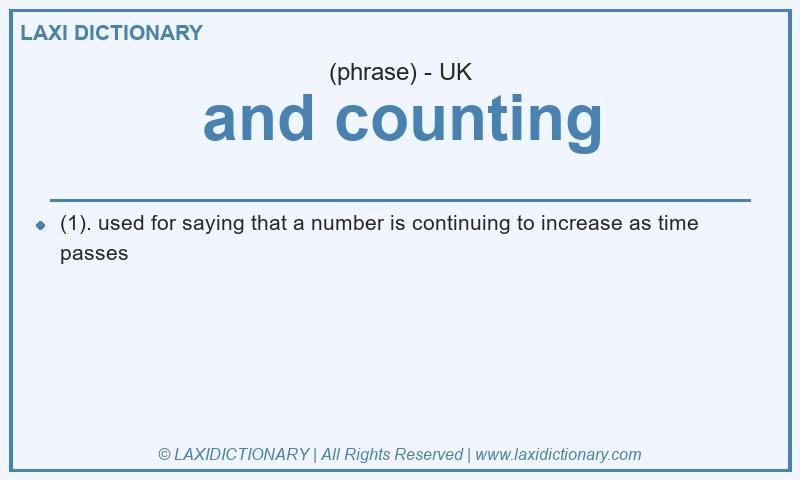 Definition and counting in British English