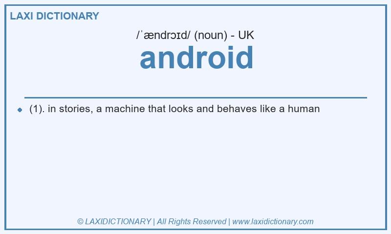 Definition android in British English