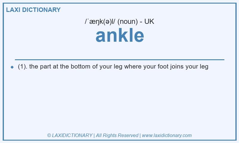 Definition ankle in British English