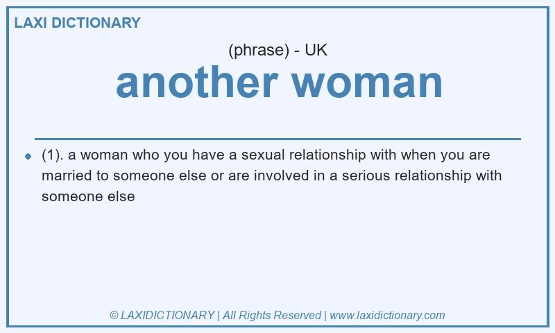 Definition another woman in British English