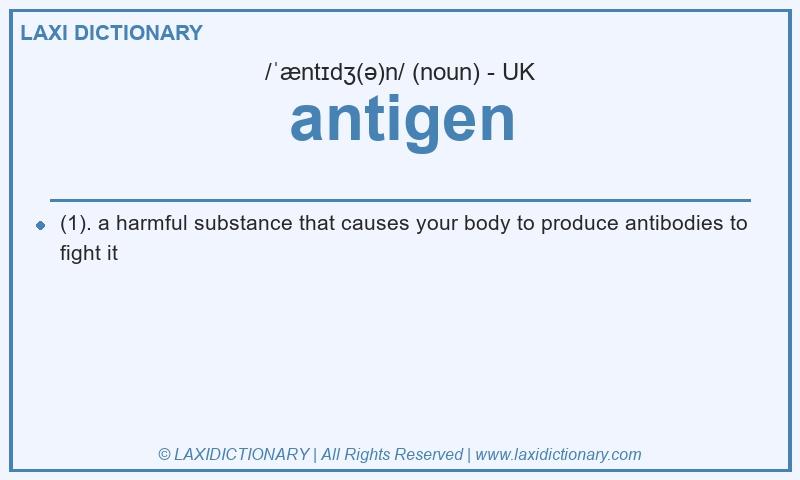 Definition antigen in British English