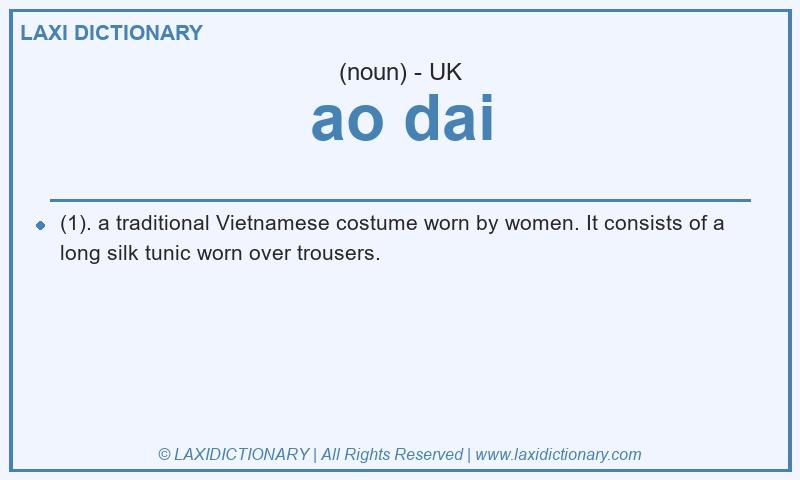 Definition ao dai in British English