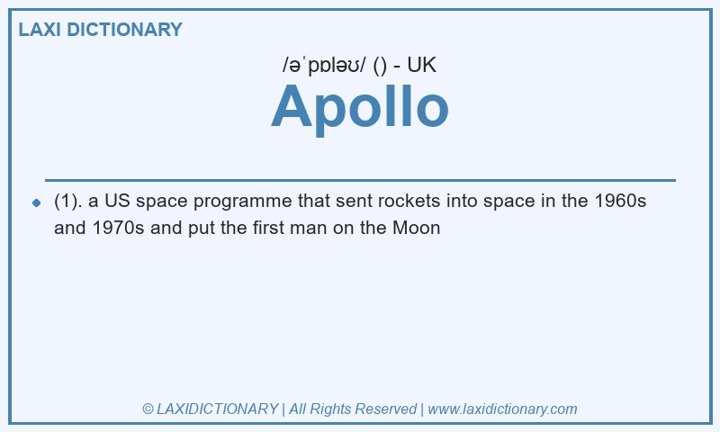 Definition Apollo in British English