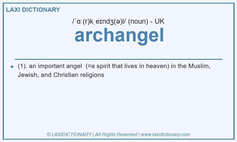 Definition archangel in British English