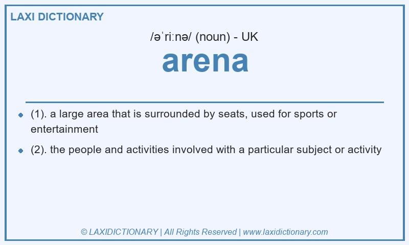 Definition arena in British English
