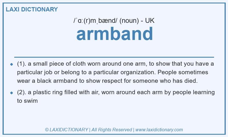 Definition armband in British English