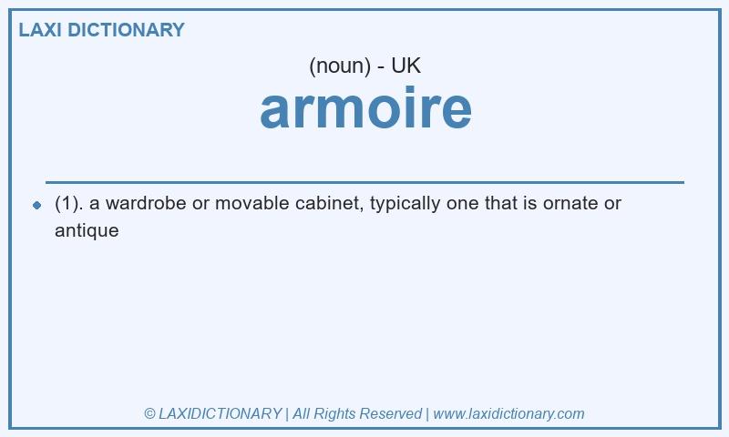 Definition armoire in British English