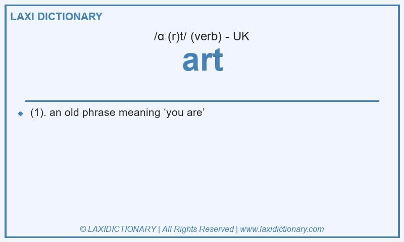 Definition art in British English