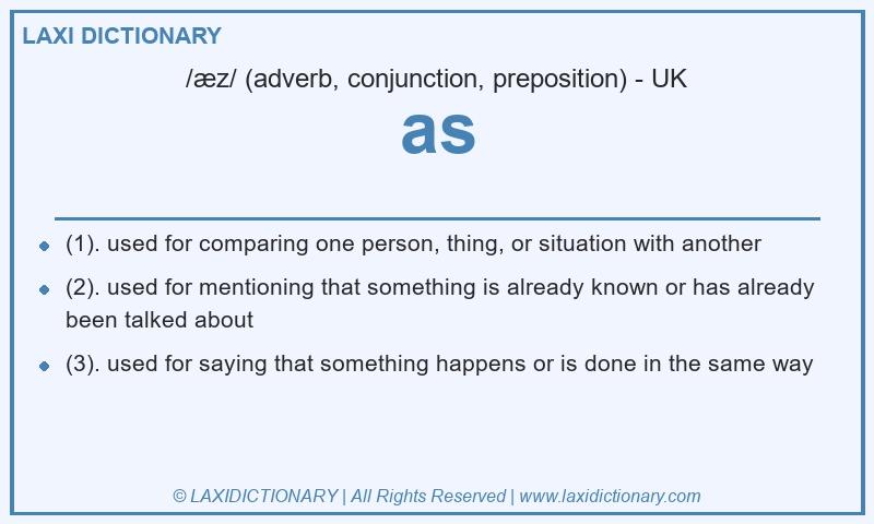 Definition as in British English