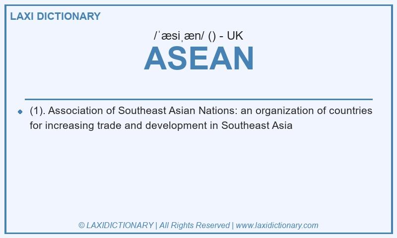 Definition ASEAN in British English